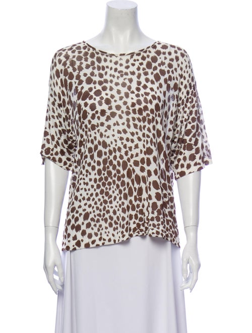 Valentino Vintage Animal Print Sweater