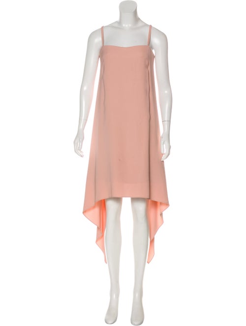Valentino Asymmetrical Mini Dress Pink