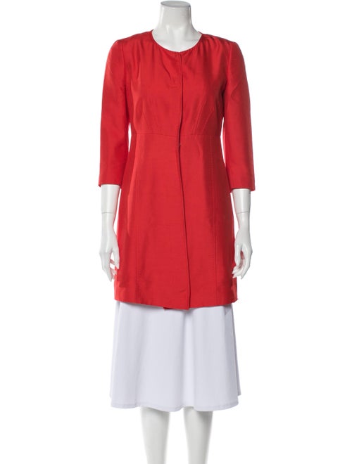 Valentino Silk Coat Orange