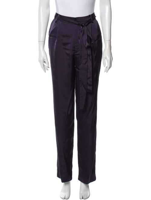 Valentino Wide Leg Pants Purple