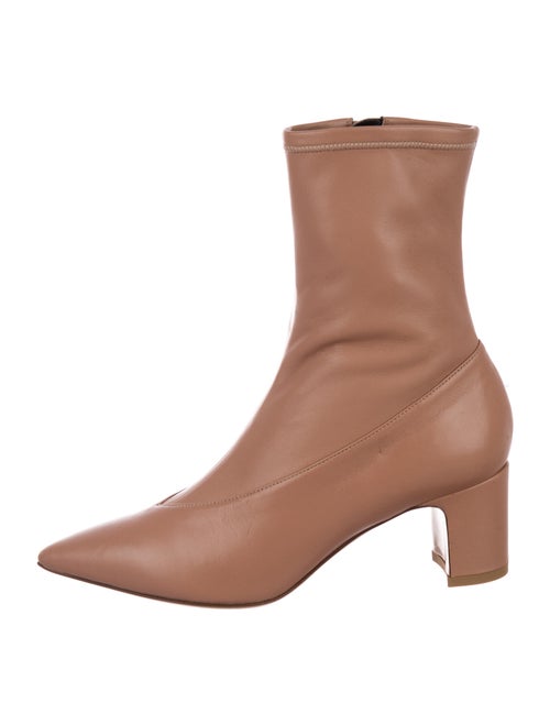 Valentino Leather Sock Boots Pink