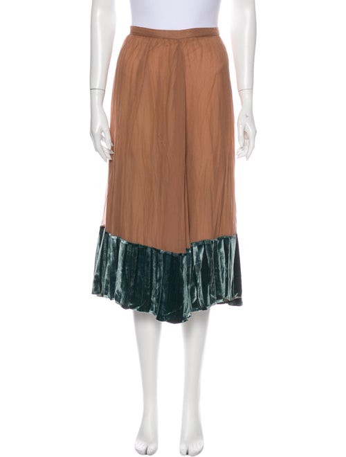 Valentino Silk Midi Length Skirt w/ Tags