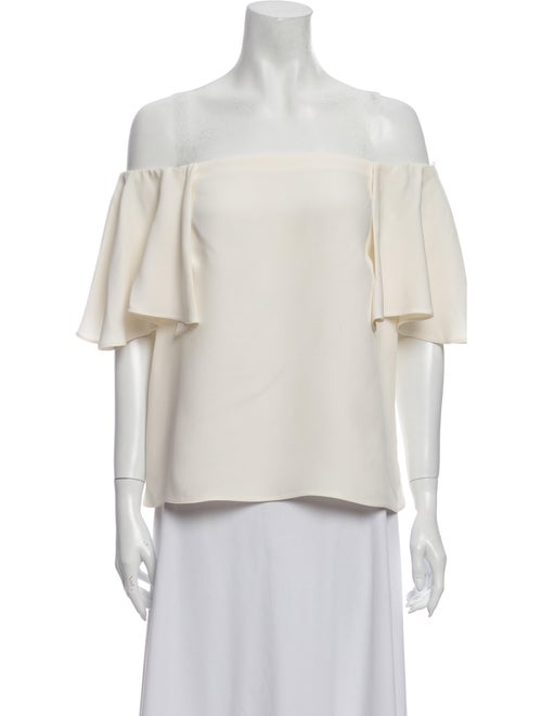 Valentino Silk Off-The-Shoulder Blouse
