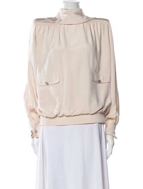 Valentino Vintage Mock Neck Blouse