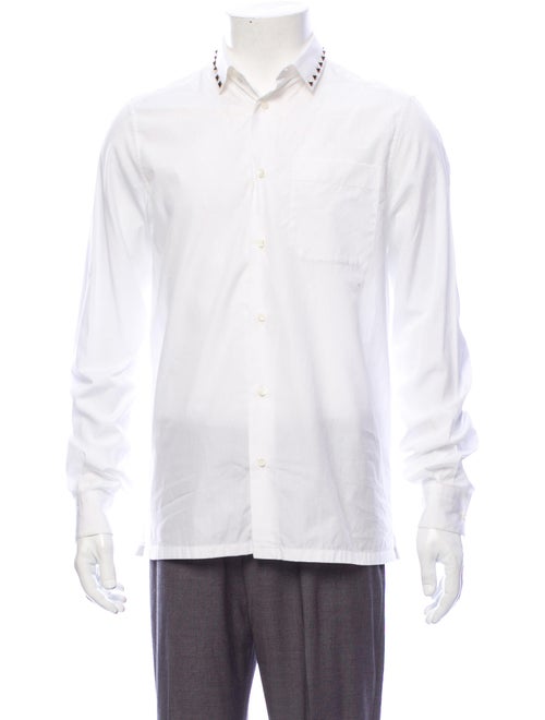 Valentino Long Sleeve Dress Shirt White