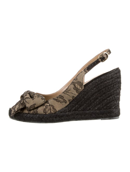 Valentino Lace Pattern Espadrilles