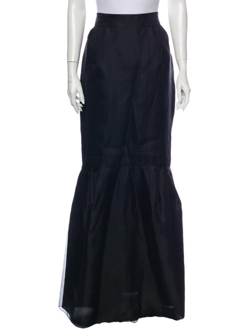 Valentino Vintage Long Skirt Black