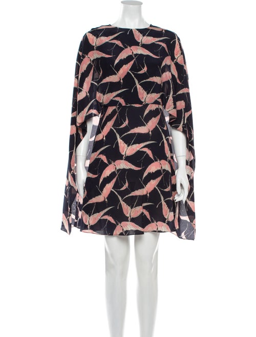 Valentino Silk Mini Dress Blue