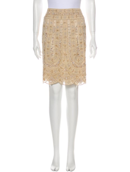 Valentino Lace Pattern Knee-Length Skirt