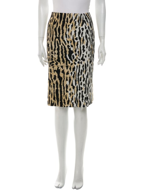 Valentino Animal Print Knee-Length Skirt w/ Tags