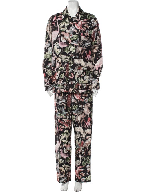 Valentino Printed Lounge Set Black