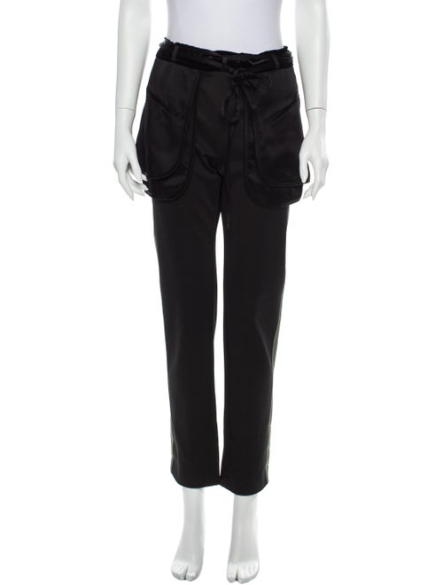 Valentino Straight Leg Pants Black