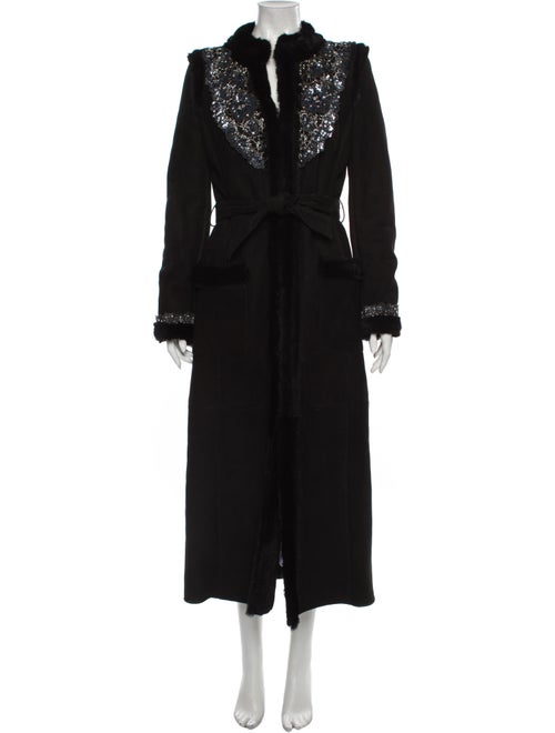 Valentino Fur Coat Black