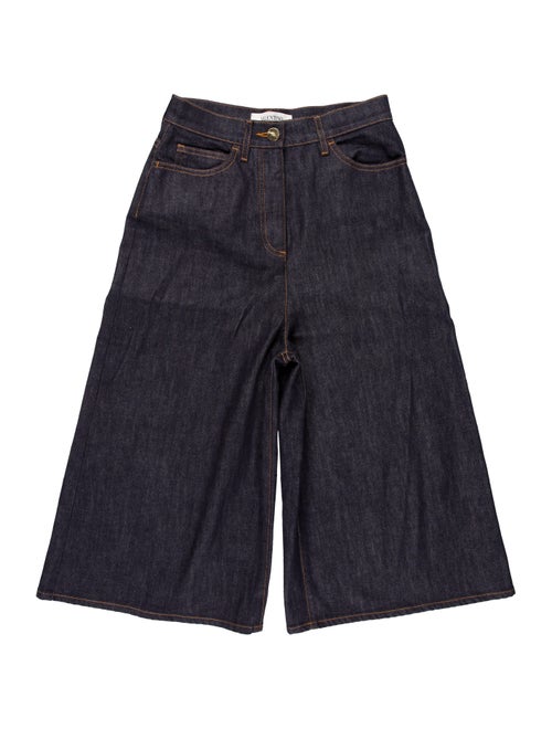 Valentino Wide Leg Pants Blue