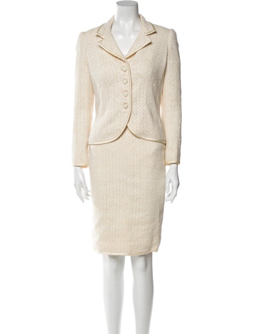 Valentino Printed Skirt Suit