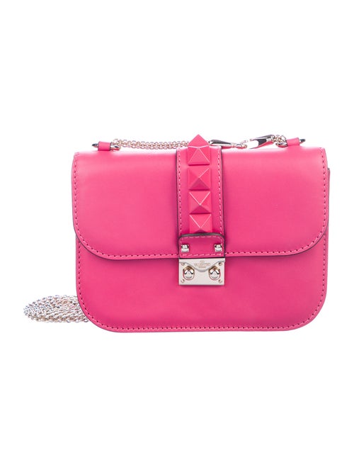 Valentino Small Glam Rock Crossbody Bag Pink