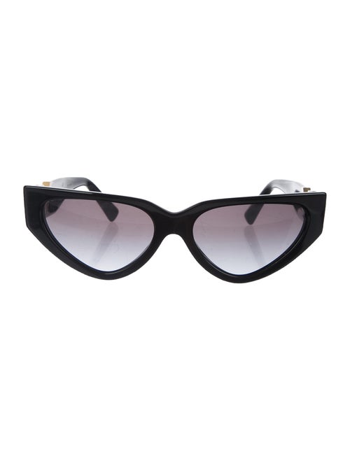 Valentino Cat-Eye Rockstud Sunglasses Black