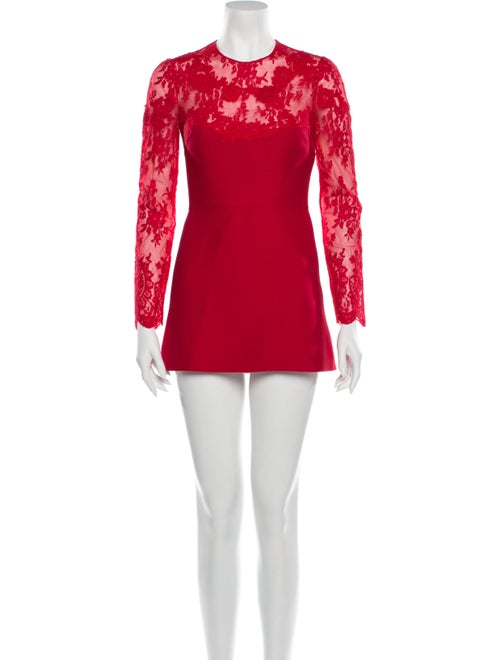 Valentino Virgin Wool Mini Dress Wool