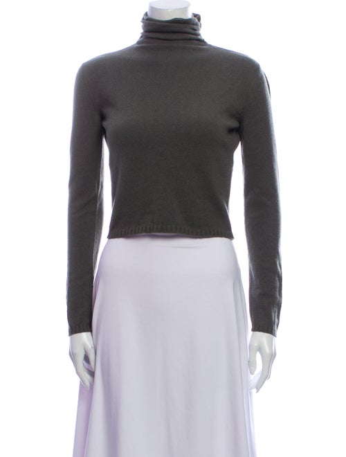 Valentino Vintage Turtleneck Sweater Green
