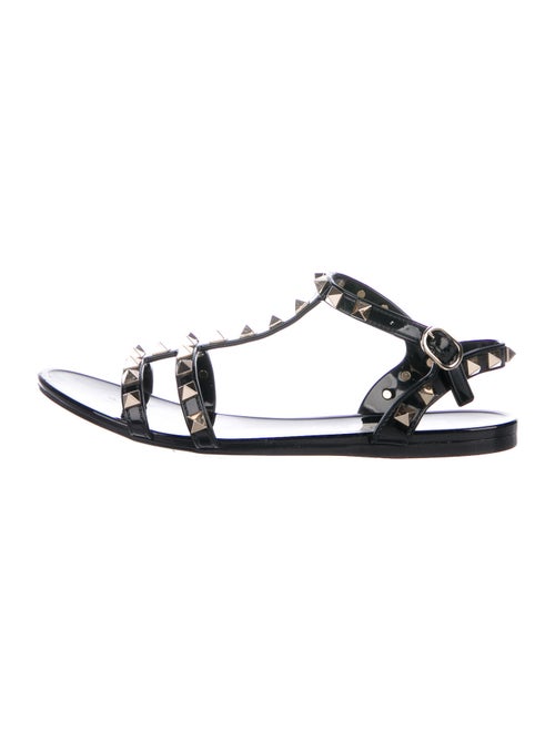 Valentino Rockstud Gladiator Sandals Black
