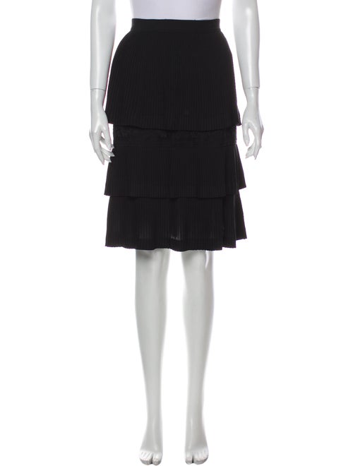Valentino Vintage Knee-Length Skirt Black