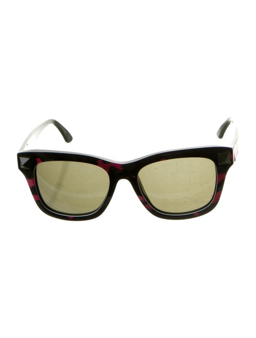 Valentino Camouflage Rockstud Sunglasses Green