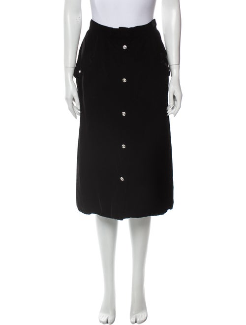 Valentino Vintage Knee-Length Skirt Black