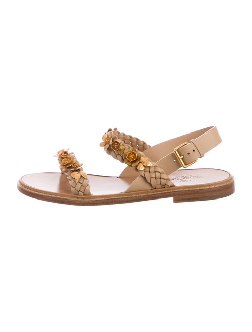 Valentino Leather Slingback Sandals