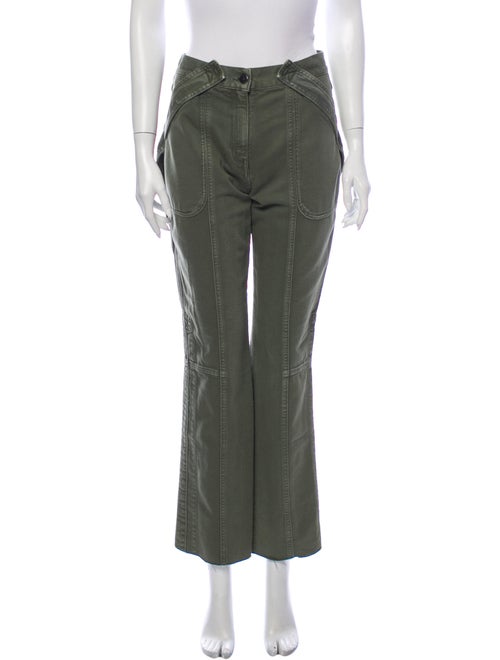Valentino Mid-Rise Straight Leg Jeans Green
