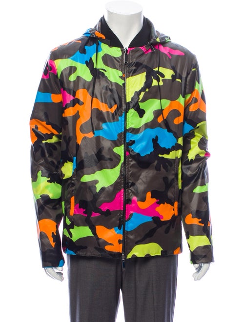Valentino Printed Jacket Green