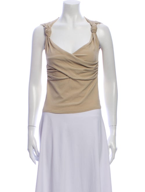 Valentino Cowl Neck Sleeveless Blouse