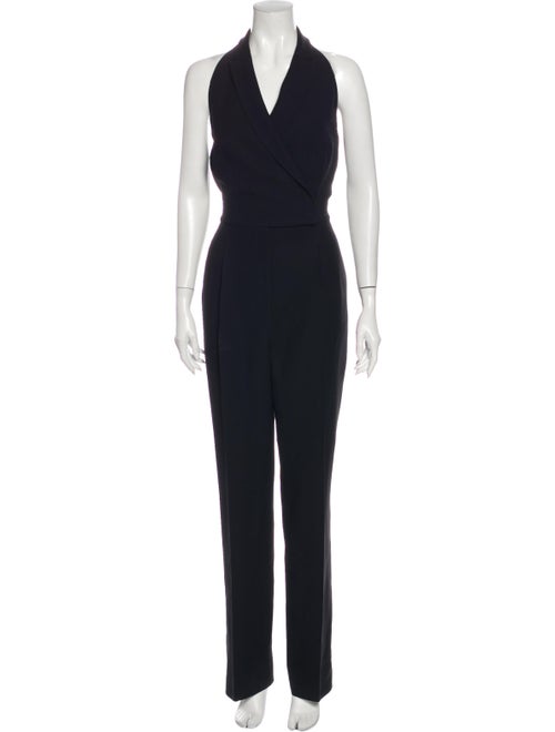 Valentino Silk Halterneck Jumpsuit Black