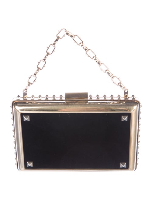 Valentino Rockstud Box Clutch Black