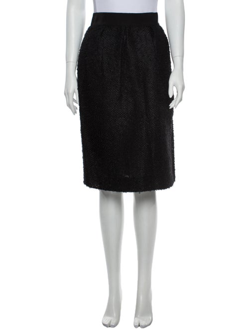 Valentino Vintage Knee-Length Skirt Black