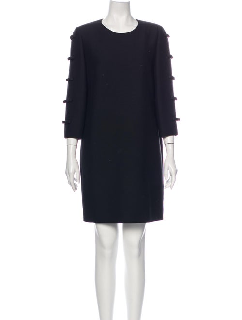 Valentino Virgin Wool Mini Dress Wool