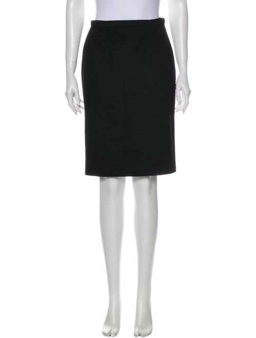 Valentino Vintage Knee-Length Skirt Black