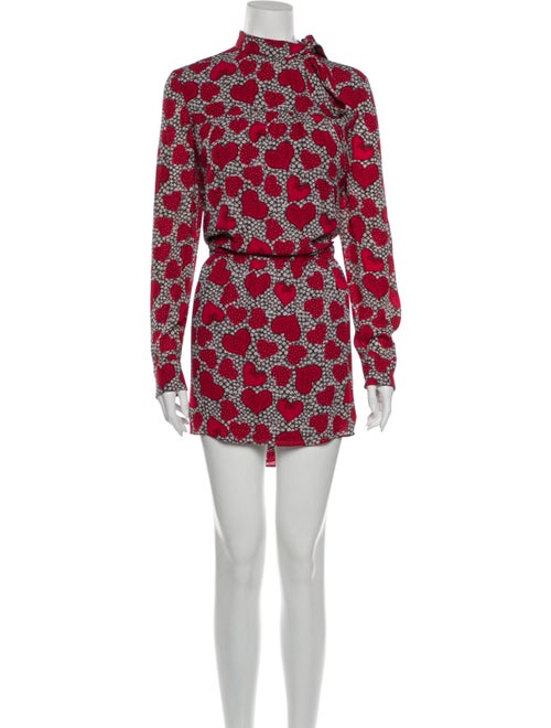 Valentino Silk Mini Dress Red