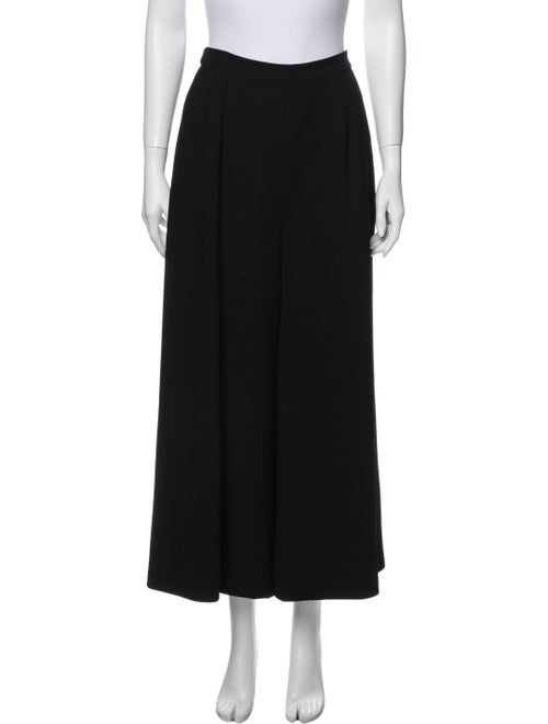 Valentino Vintage Wide Leg Pants Black