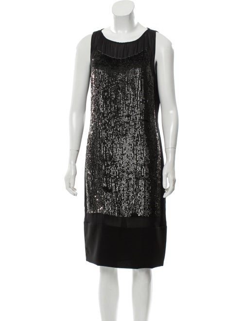 Valentino Sleeveless Midi Dress Black