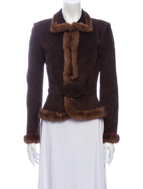 Valentino Fur Jacket Brown
