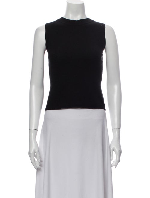 Valentino Crew Neck Sleeveless Top Black