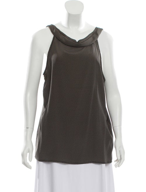 Valentino Vintage Polka Dot Top Brown