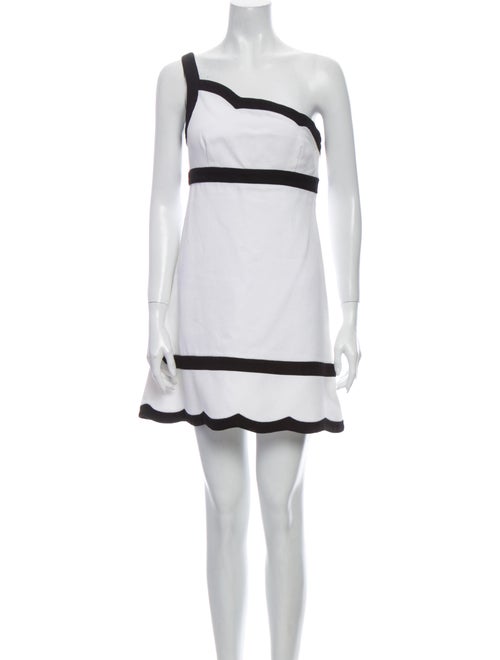 Valentino One-Shoulder Mini Dress White