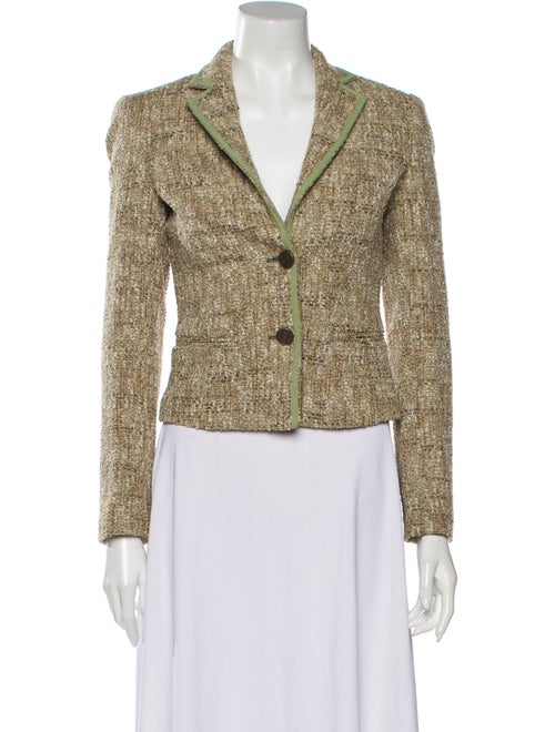 Valentino Tweed Pattern Blazer