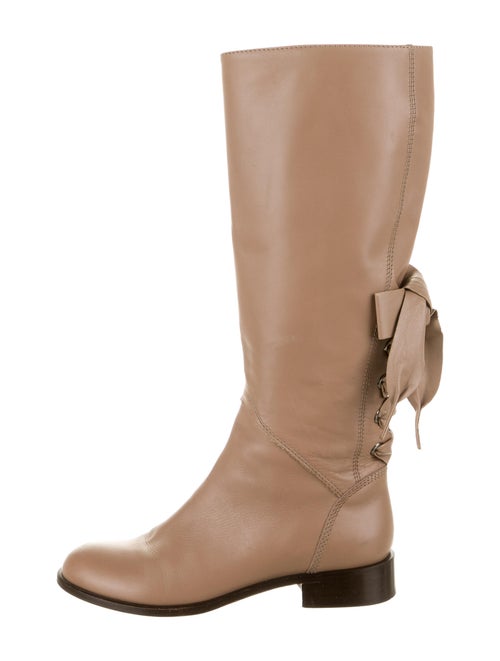 Valentino Leather Riding Boots