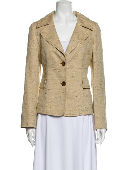 Valentino Tweed Pattern Blazer