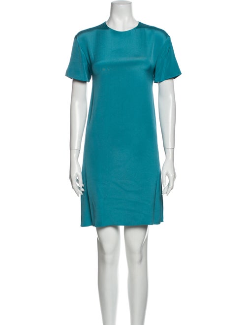 Valentino Silk Mini Dress Blue
