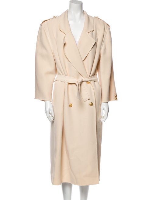 Valentino Vintage Wool Trench Coat Wool