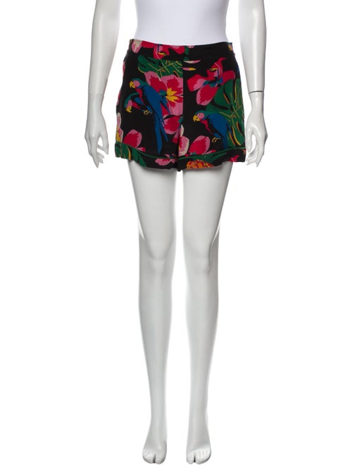 Valentino Silk Mini Shorts Black