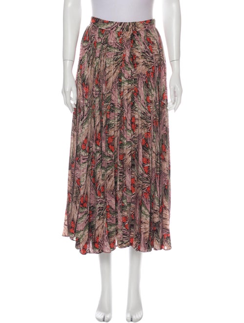Valentino Silk Midi Length Skirt